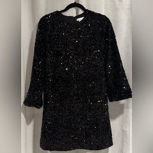 Black Sequin Dress